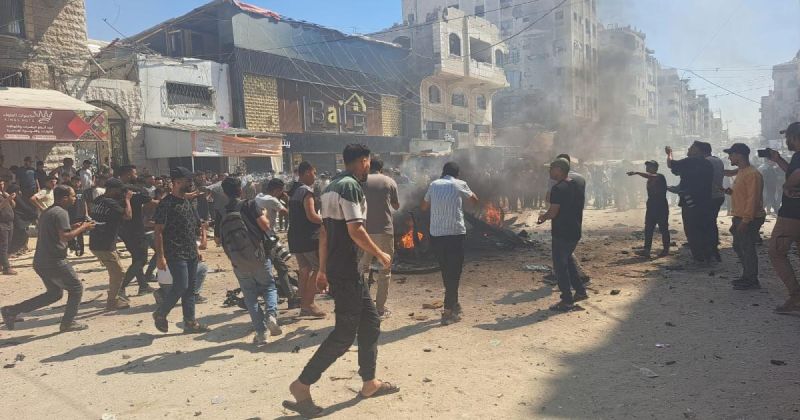3 شهداء ومصابون في غارة إسرائيلية على مركبة جنوب غربي مدينة غزة