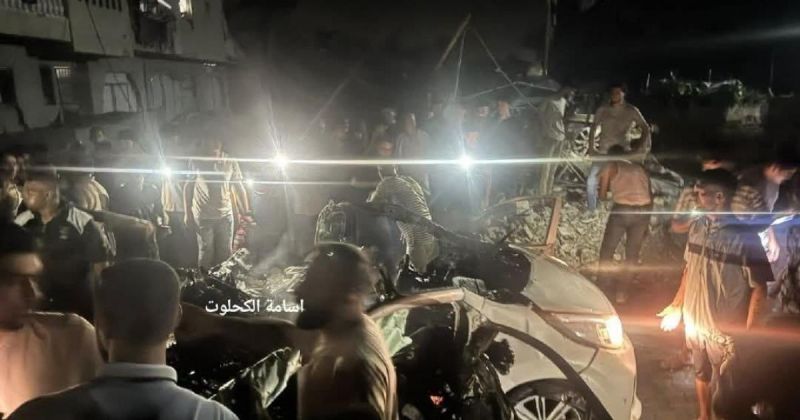 مصابون جراء استهداف سيارة بمسيّرة إسرائيلية في خانيونس