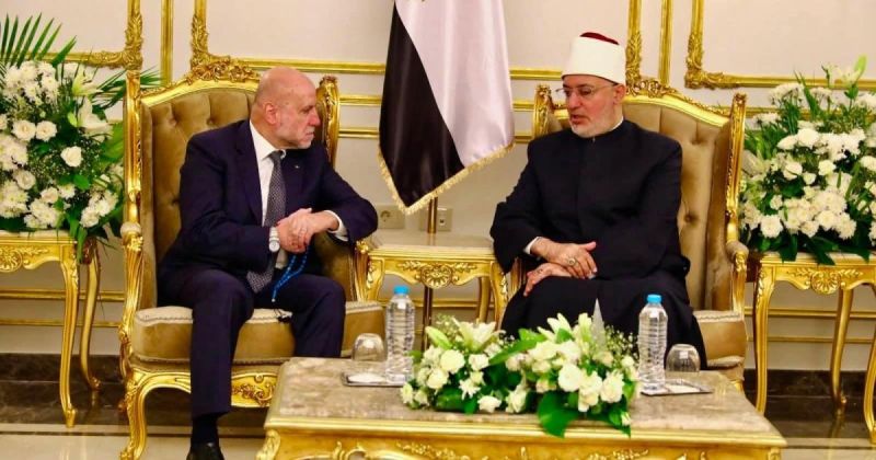 "الهباش" يبحث مع مفتي مصر مستجدات القضية الفلسطينية