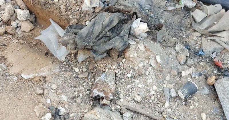 بلدية غزة تعثر على جثمان شهيد بملابس شتوية في شارع الرشيد