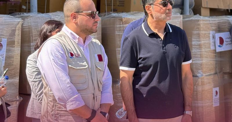 الحردان يتفقد مساعدات قطرية بالقاهرة تمهيدًا لإدخالها لغزة