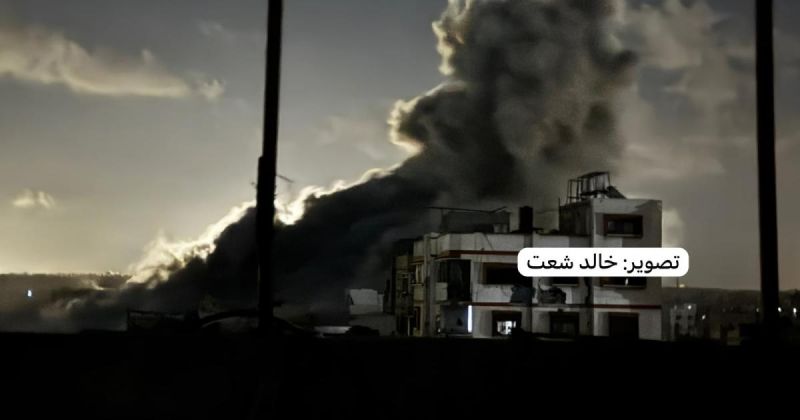 الطيران الحربي الإسرائيلي يقصف منزلين في خانيونس بعد إخلائهما