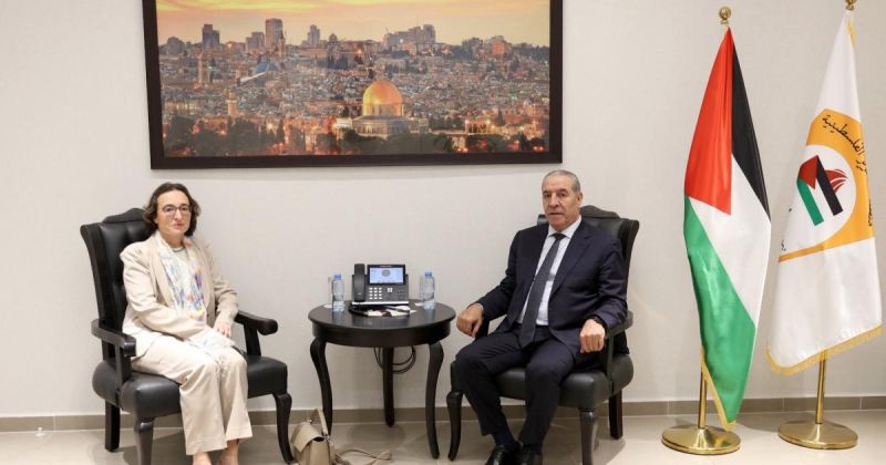 "الشيخ" يبحث مع القنصل العام لبلجيكا لدى فلسطين آخر التطوّرات