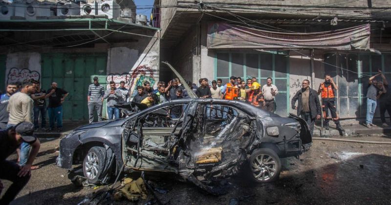3 إصابات جراء قصف مركبة فارغة شمال غربي خان يونس