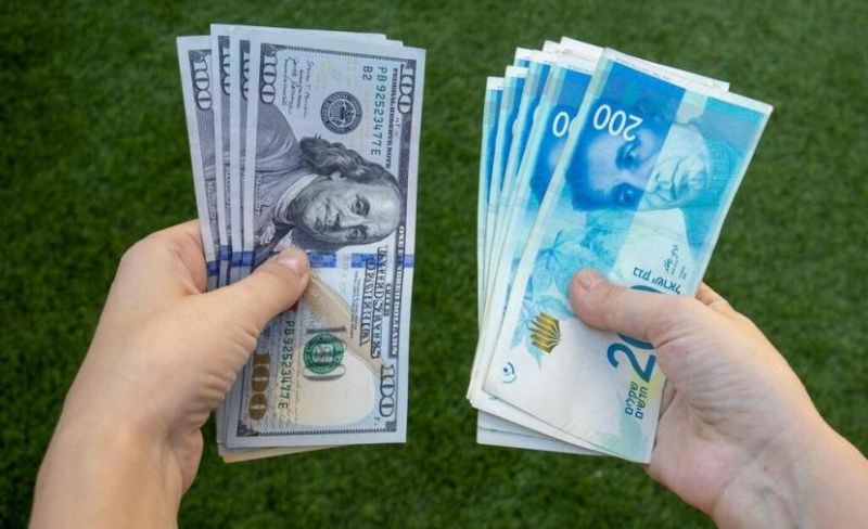 أسعار صرف العملات مقابل الشيكل لهذا اليوم