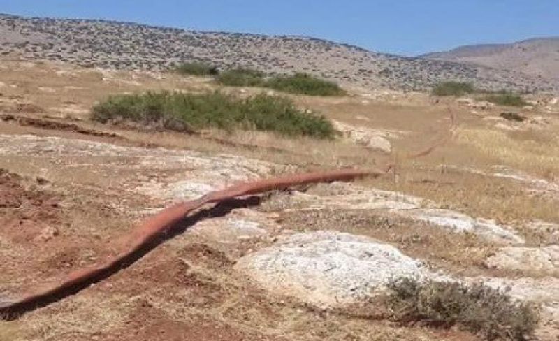 الاحتلال يدمر خطوط مياه زراعية شرق طوباس