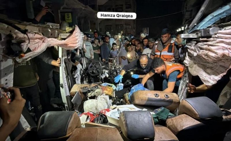 . 3 شهداء وجرحى في غارة استهدفت مركبة مدنية قرب برج الوحدة بغزة