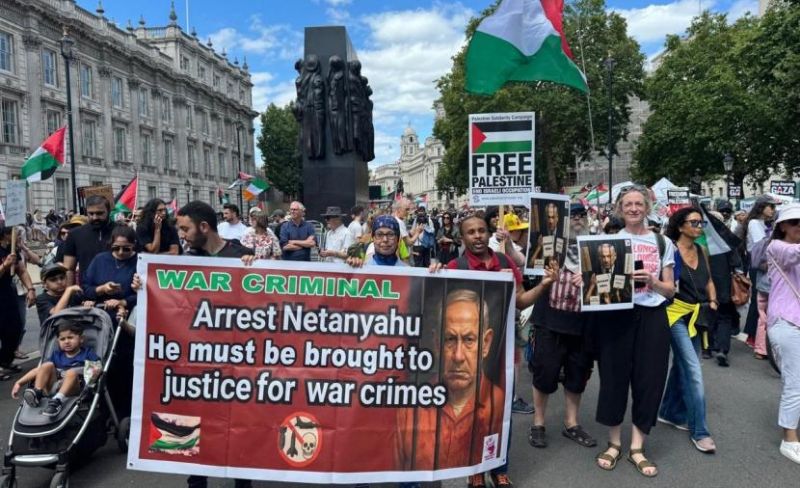 مظاهرات حاشدة في لندن دعمًا لفلسطين في ذكرى النكبة