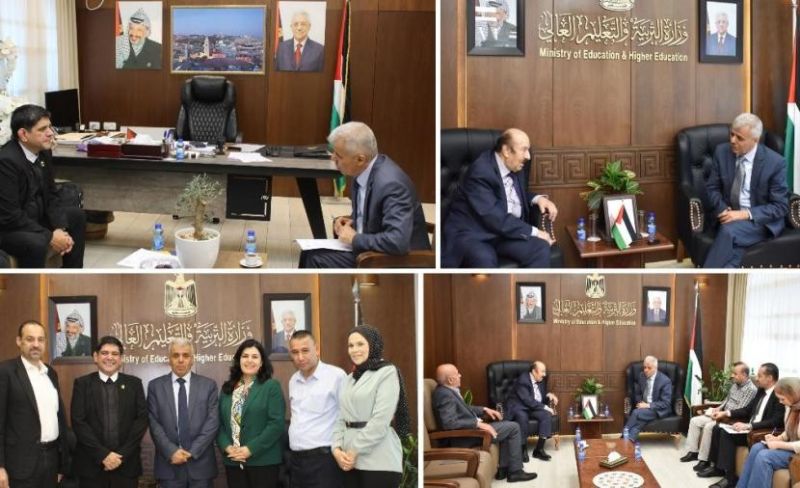 برهم يبحث مع جامعة بيت لحم وكلية الروضة سبل تجويد مخرجات التعليم