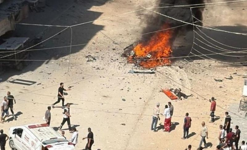 ثللاثة شهداء ومصابون بقصف الاحتلال مركبة جنوب مدينة غزة