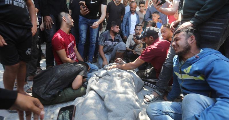 تشييع رجال شرطة قضوا في غارة إسرائيلية شمال قطاع غزة