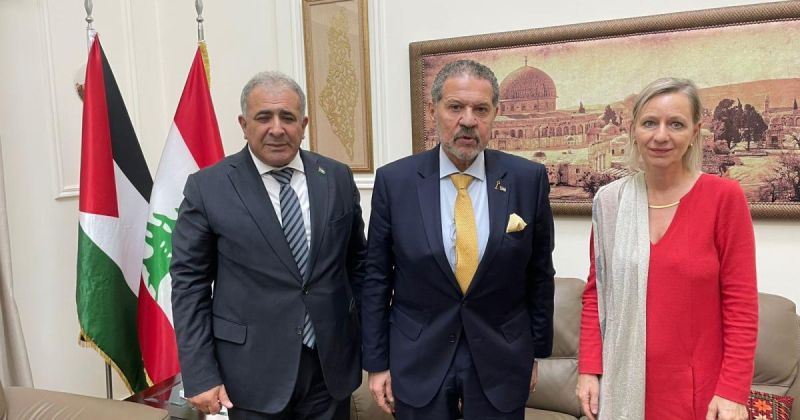 الممثل الخاص للرئيس والسفير الأسعد يبحثان مع مديرة "الأونروا" في لبنان تعزيز الاستجابة الإنسانية للاجئين الفلسطينيين