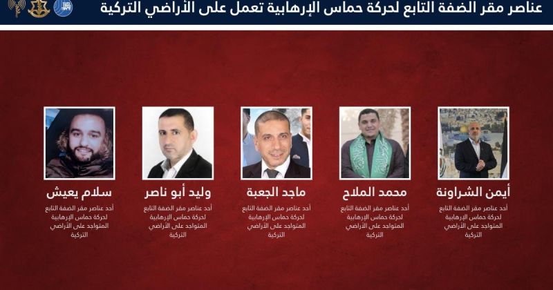 الشاباك والجيش الإسرائيلي يعلنان إحباط عشرات العمليات ويتهمان قيادات من حماس بالعمل من تركيا