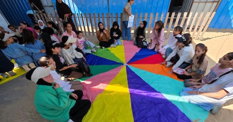 أنشطة تعليمية ضمن برنامج "أجراس المدارس" في خان يونس