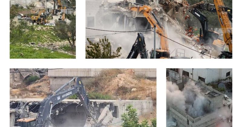 تصعيد واسع في الضفة: هدم وتفجير منازل وتهديد مدرسة واعتقالات واعتداءات للمستعمرين