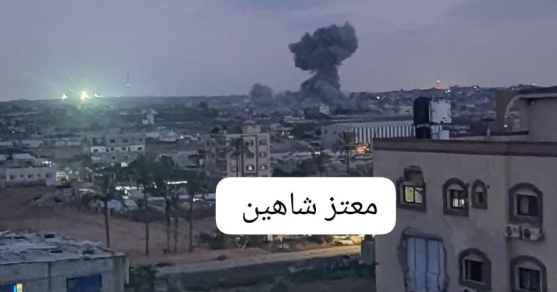 قصف إسرائيلي يستهدف منزلاً شمال غربي مخيم المغازي