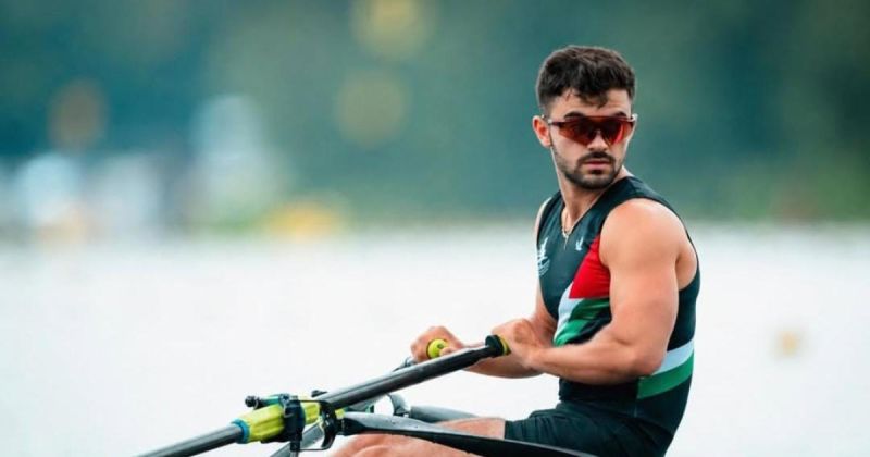 غازي كنعان يدشّن حضوره الدولي الأول باسم فلسطين في بطولة العالم للتجديف في ألمانيا