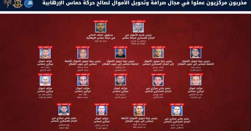 إسرائيل تكثّف استهداف شبكات تمويل حماس في غزة وتعلن مقتل 16 مسؤولًا وناشطًا ماليًا.. ومقتل جنديين بانفجار مسيّرة يفتح تحقيقًا عسكريًا