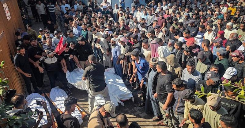 تشييع أربعة فلسطينيين قضوا بقصف إسرائيلي شمال رفح