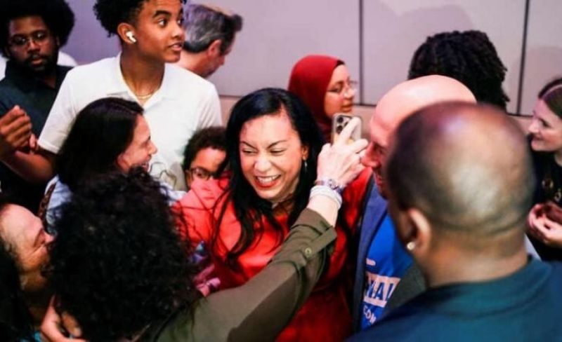 فوز كاسح للناشطة المتضامنة مع فلسطين أناليليا ميخيا بانتخابات نبوجرسي