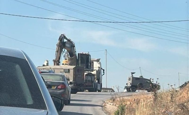 الاحتلال يستقدم آليات إضافية ويُواصل تجريف الأراضي جنوب جنين