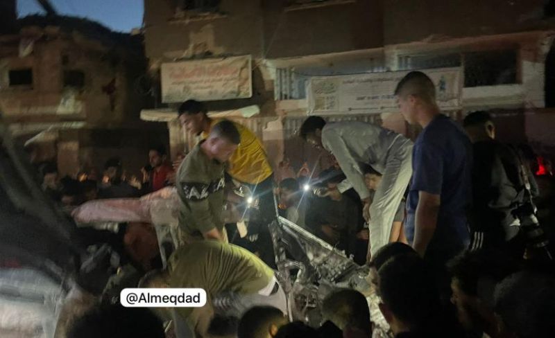 شهيدان وجرحى بغارة إسرائيلية على سيارة غرب غزة