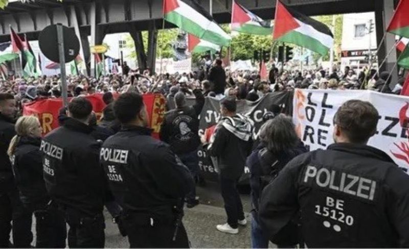 الشرطة الألمانية تفض مسيرة تضامنية مع فلسطين في برلين