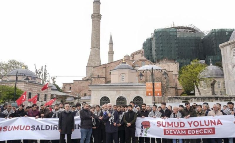 مظاهرات في تركيا تنديدًا بالعدوان الإسرائيلي على "أسطول الصمود"