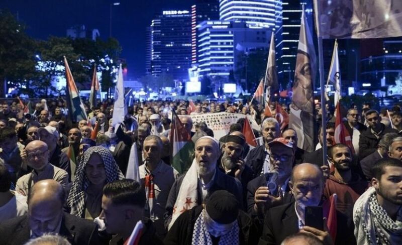 وقفة بإسطنبول تنديدًا باختطاف "أسطول الصمود"