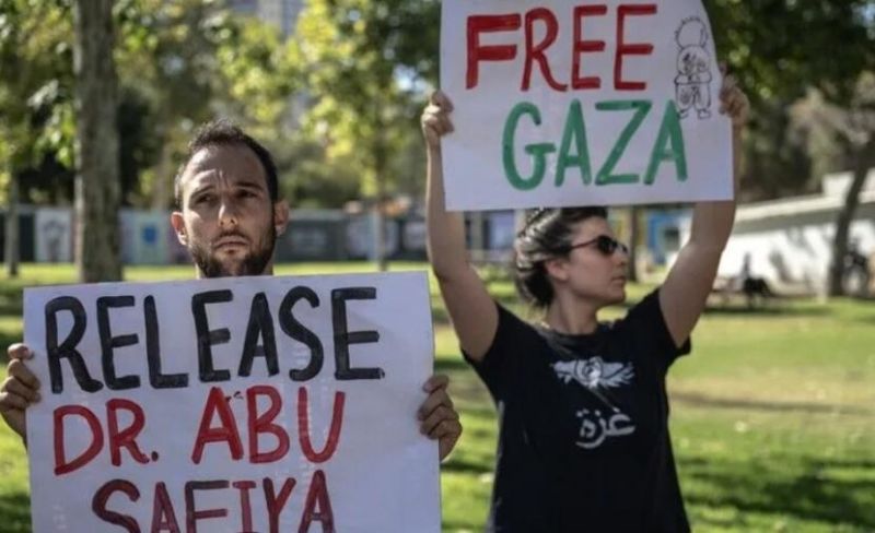 وقفة ليساريين إسرائيليين بالقدس تطالب بالإفراج عن أبو صفية