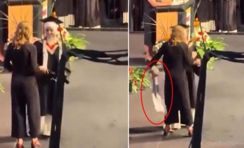 محاضرة كندية تنزع الكوفية الفلسطينية من طالبة خلال حفل تخرج