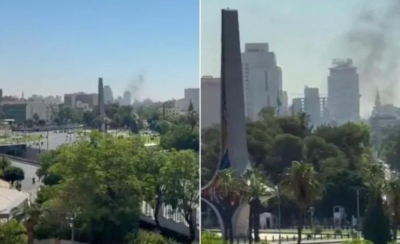 انفجاران قرب مقر إقامة الرئيس الفرنسي في دمشق