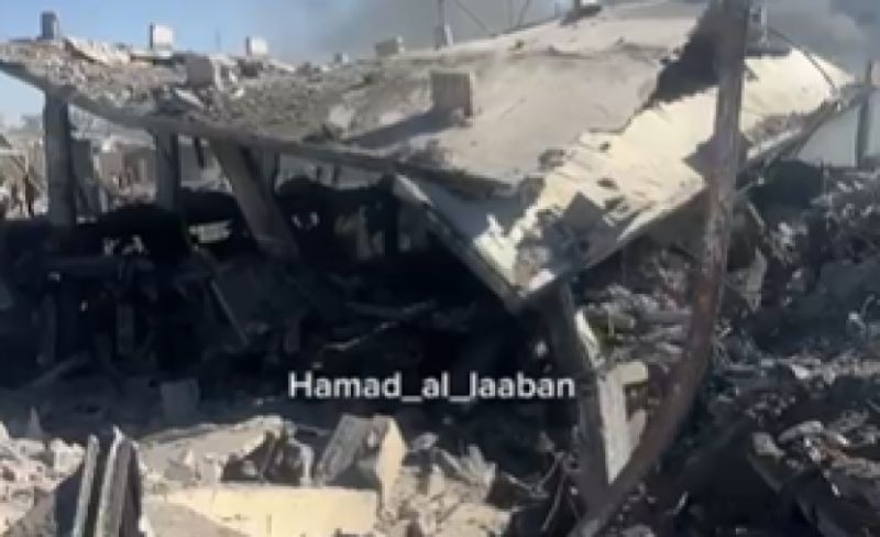 تدمير محطة تحلية مياه حي الشيخ رضوان بغارة إسرائيلية شمالي غزة