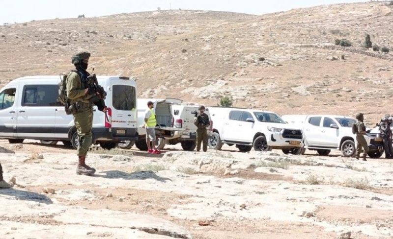 الاحتلال يشرع بهدم مدرسة في شعب البطم بمسافر يطا جنوبي الخليل