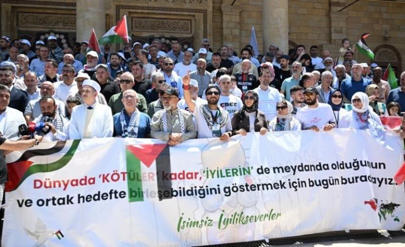 "قافلة فلسطين" تواصل رحلتها وتصل إلى غازي عنتاب جنوب تركيا