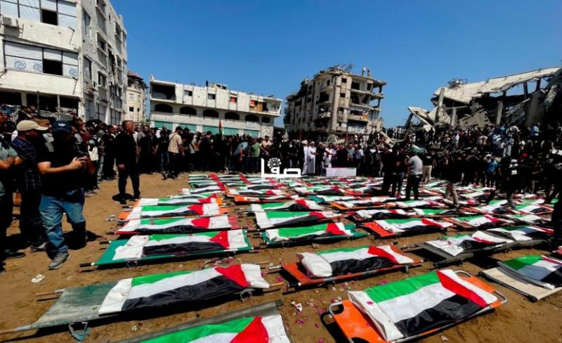 تشييع جثامين 112 شهيدًا ارتقوا بمجزرة في حي الصبرة بغزة