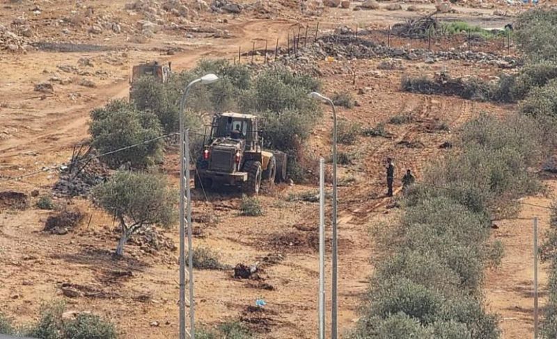 الاحتلال يقتلع عشرات أشجار الزيتون في جبع بالقدس