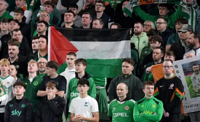 إيقاف مباراة في دوري الأمم تضامنًا مع فلسطين