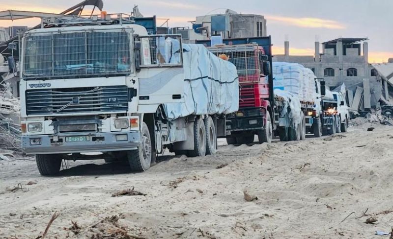 لجنة الطوارئ: نتابع دخول الشاحنات إلى غزة وفق القانون