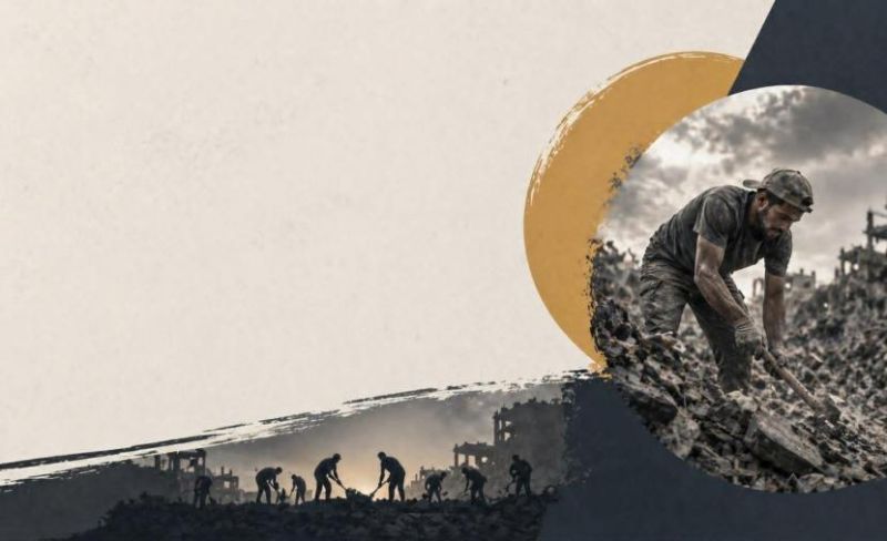 من خوذات العمل إلى غبار الركام.. عمال غزة يحيون يومهم بين أنقاض المهن