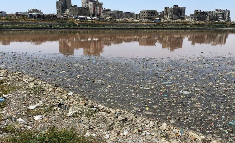 بلدية غزة: ارتفاع خطير لمياه الصرف ببركة الشيخ رضوان