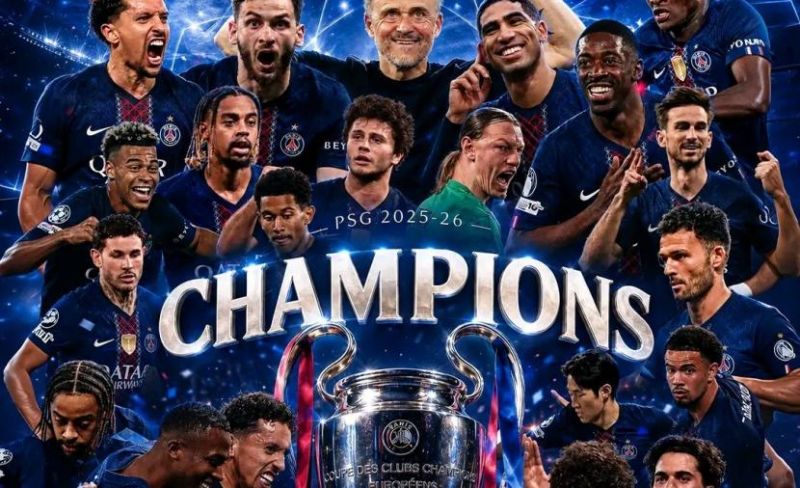 باريس سان جيرمان بطلاً لدوري أبطال أوروبا 2026