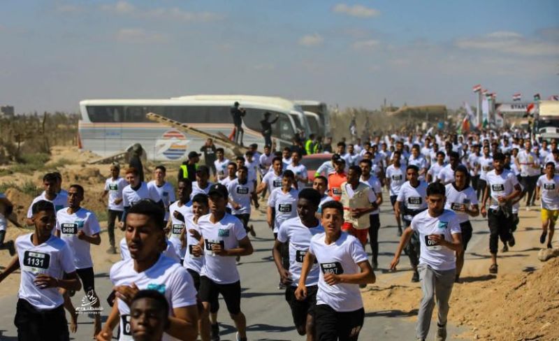 اختتام فعاليات ماراثون فلسطين الدولي في بيت لحم غزة
