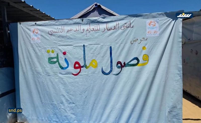 "فصول ملونة".. أطفال غزة يرسمون الحياة فوق ركام الحرب