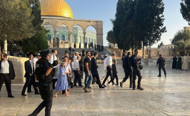 1128 مستوطنا اقتحموا "الأقصى" الأسبوع الماضي
