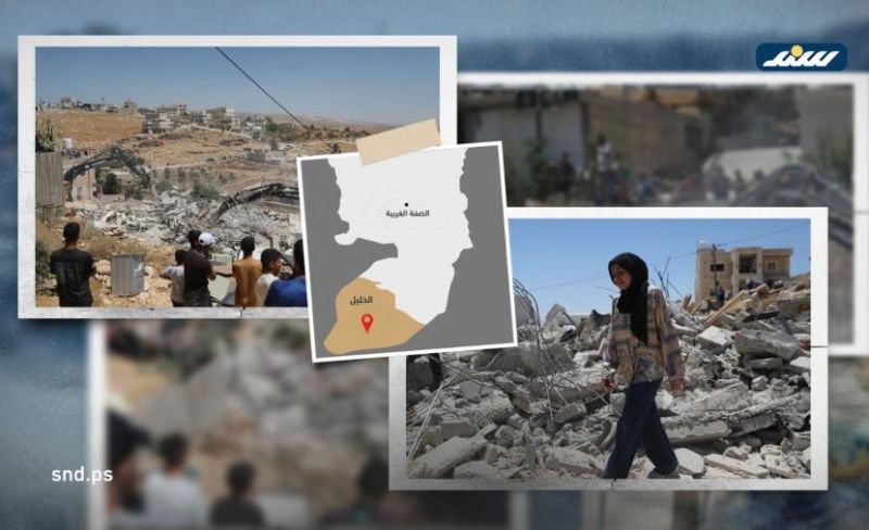 خيام فوق الركام.. 100 فلسطيني بلا مأوى بعد تصاعد هدم المنازل شرق يطا