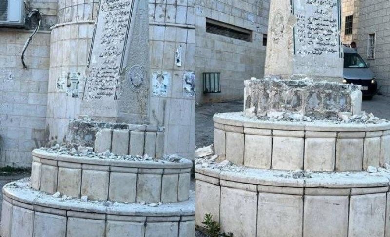 مستوطنون يقطعون الكهرباء ويدمرون نصبًا في نابلس
