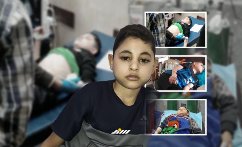 معاذ.. طفل غزي يصارع الموت والشتات منتظرًا بابًا للنجاة
