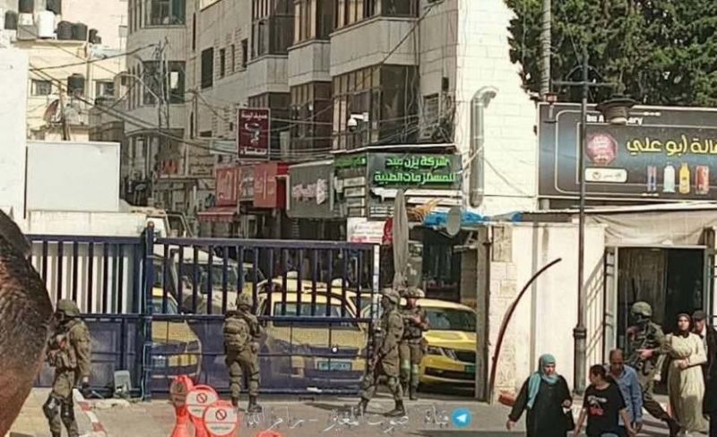 إصابات باقتحام الاحتلال وسط رام الله