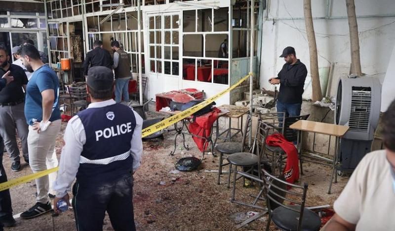 9 قتلى و22 مصابا بانفجار عبوة ناسفة في مقهى بدمشق